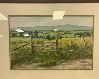 Original Malagorski Watercolor Painting