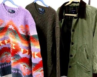 Polo Ralph Lauren Wool Sweaters Lands End Jacket