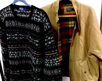 Ralph Lauren Lambswool Sweater Khaki Jacket