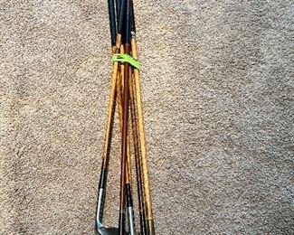 Vintage golf clubs