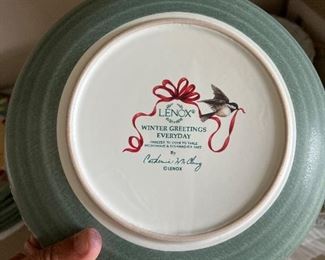 Lenox Set for the Holidays Winter Greetings Christmas Everyday 43 piece set