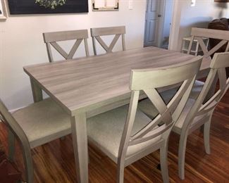 NEW DINING TABLE & 6 CHAIRS