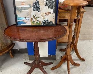 Claw foot side table, plant stands