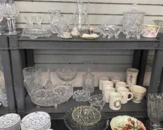 Misc glass and china