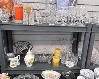 Misc glass and china