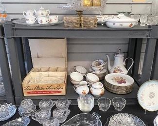 Misc glass and china