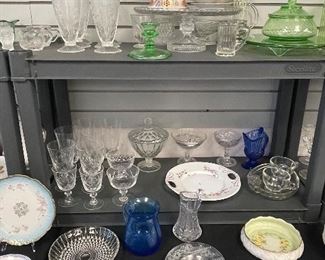 Misc glass and china
