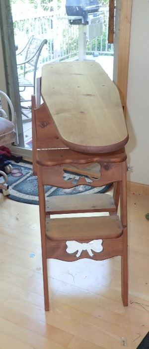 STEP STOOL MAKES INTO IRONING BOARD