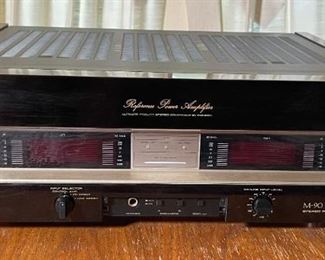Pioneer M-90 Vintage Stereo Power Amplifier Amp	6x18x17in	HxWxD
