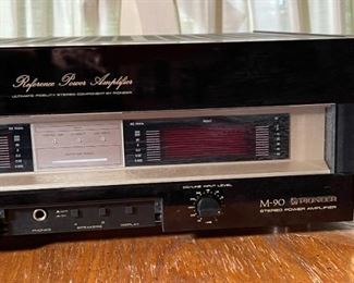 Pioneer M-90 Vintage Stereo Power Amplifier Amp	6x18x17in	HxWxD
