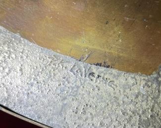 2pc Philip & Kelvin LaVerne Etruscan Round Caduceus Medical End Tables Pair	18in H x 18in  diameter	
