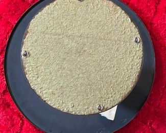 2pc Philip & Kelvin LaVerne Etruscan Round Caduceus Medical End Tables Pair	18in H x 18in  diameter	
