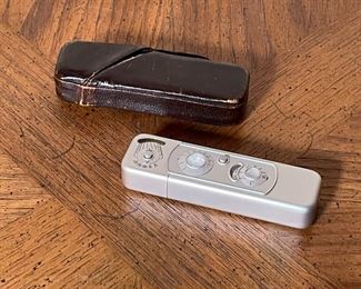 Minox Spy Camera	4x1.25x.75in	HxWxD
