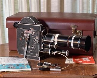 Bolex H16 Reflex 16mm Film Camera Kern-Paillard Vario-Switar 18-86mm H16 RX REX	Case:8x19x10in	HxWxD
