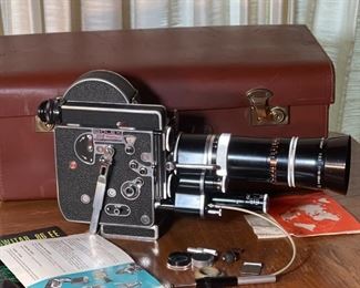 Bolex H16 Reflex 16mm Film Camera Kern-Paillard Vario-Switar 18-86mm H16 RX REX	Case:8x19x10in	HxWxD
