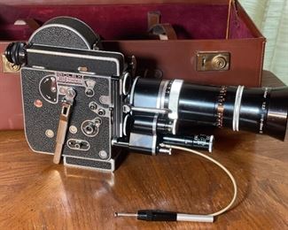 Bolex H16 Reflex 16mm Film Camera Kern-Paillard Vario-Switar 18-86mm H16 RX REX	Case:8x19x10in	HxWxD
