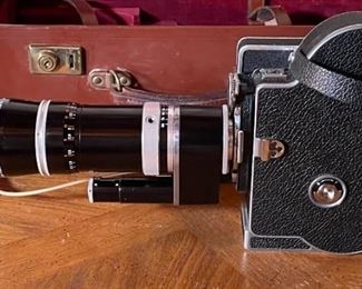 Bolex H16 Reflex 16mm Film Camera Kern-Paillard Vario-Switar 18-86mm H16 RX REX	Case:8x19x10in	HxWxD
