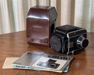 Rollei Rolleiflex SL66 Camera Body with Back & Case Medium Format SL-66	5x6x8in	HxWxD

