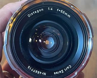Carl Zeiss Distagon 50mm f/4 Lens for Rolleiflex Rollei SL66	4in H x 3.25in Diameter	
