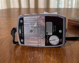 Gossen Lunasix Light Meter	1.5x3x4.5in	HxWxD
