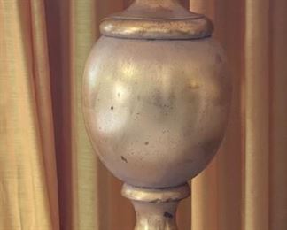 2pc Vintage Heavy Urn Lamps PAIR	43 x 17.5in diameter	
