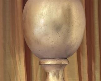 2pc Vintage Heavy Urn Lamps PAIR	43 x 17.5in diameter	
