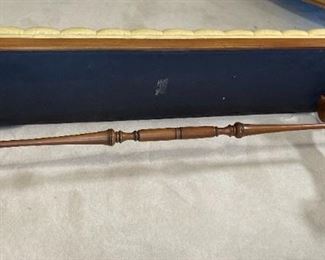 AS-IS Vintage Tufted  Bench	18 x 55 x 16.5in	HxWxD
