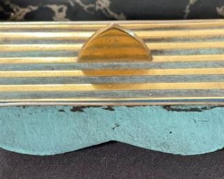 Pal-Bell Maurice Ascalon Cast Bronze Lidded Sectional Box Mid Century Israel MCM	3 x 6.5 x 4in	HxWxD
