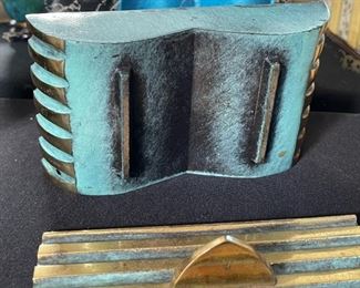 Pal-Bell Maurice Ascalon Cast Bronze Lidded Sectional Box Mid Century Israel MCM	3 x 6.5 x 4in	HxWxD
