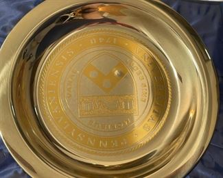 1972 Sterling Silver University of Pennsylvania Plate	Plate: 8in Diameter	
