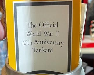 World War II Franklin Mint Tankard 50th Pewter	6x6x3.5in	HxWxD
