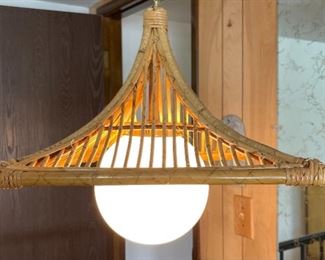Mid Century Bamboo Swag Lamp	10.5x17.5x16.5in	HxWxD
