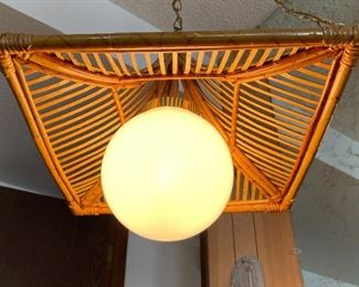 Mid Century Bamboo Swag Lamp	10.5x17.5x16.5in	HxWxD
