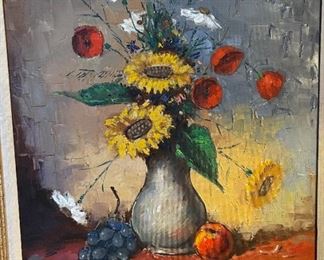 Original Art Floral Still Life	Frame: 31x27in	
