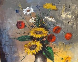 Original Art Floral Still Life	Frame: 31x27in	
