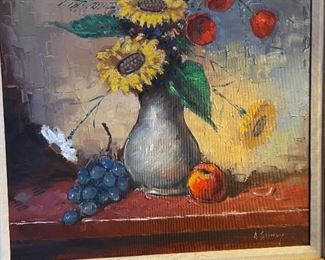 Original Art Floral Still Life	Frame: 31x27in	
