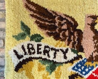 Liberty 1776 Hooked Rug Wall Hanging	28x53in	
