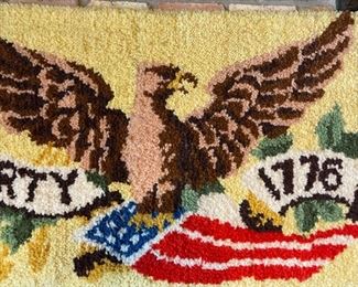 Liberty 1776 Hooked Rug Wall Hanging	28x53in	
