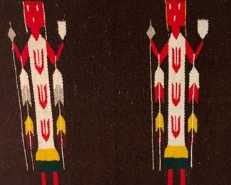 Vintage Mexican Yei Rug	31x61in	
