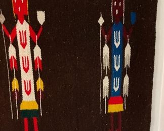 Vintage Mexican Yei Rug	31x61in	
