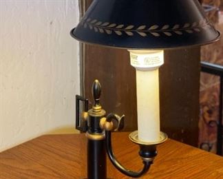 Vintage Tole Bouillotte desk lamp	17 x 12 x 9in	HxWxD
