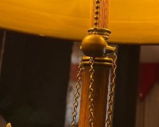 Vintage 4 Column Table Lamp	30 x 16in diameter	
