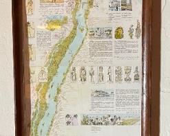 Egyptian Nile River historical site  Map	52.5 x 11.5	
