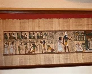 Egyptian Papyrus Painting Art Hand Painted Papyrus of Ani	15 x 35.5	
