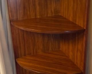 Veneer Corner Cabinet	79 x 18 x 18in	HxWxD
