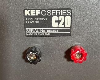 KEF C Series C20 Bookshelf Speakers Pair #1	13.5 x 9.75 x 8.5in	HxWxD

