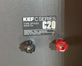 KEF C Series C20 Bookshelf Speakers Pair #1	13.5 x 9.75 x 8.5in	HxWxD

