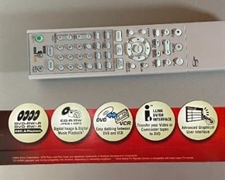 Sony VCR DVD Combo Player/Recorder RDR-VX500 w/Remote	3.5 x 17 x 12.5in	HxWxD
