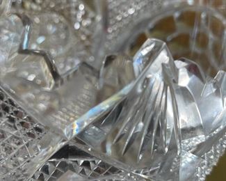 American Brilliant Cut Glass Vase Large Chalice Pedestal	12in H  x 5 indiameter	
