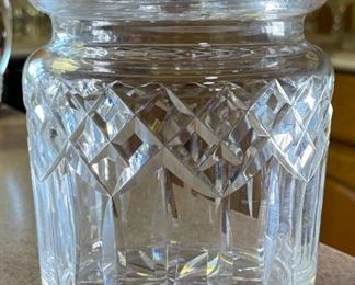 Waterford Crystal Lismore Biscuit Jar	6in H x 5in diameter	
